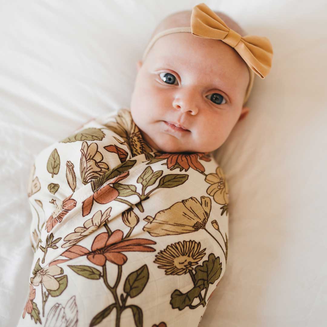 Bamboo Muslin Swaddle Bohemian Blooms