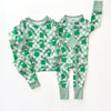 Bamboo Zip Romper | Lucky Shamrock