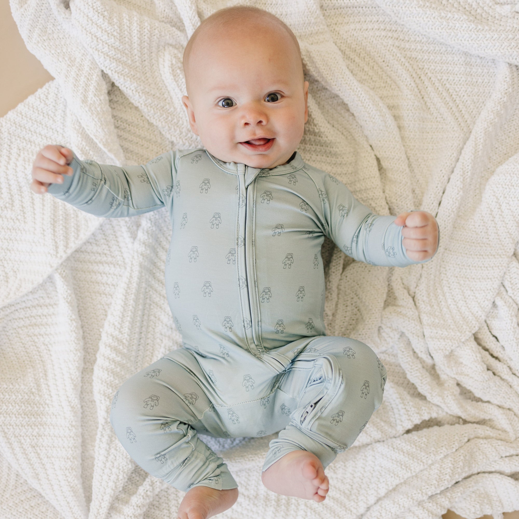 Bamboo Zippy Romper | Fly Me to the Moon