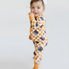 bamboo zip romper, pumpkin baby pajamas, halloween baby sleeper, fall baby pajamas