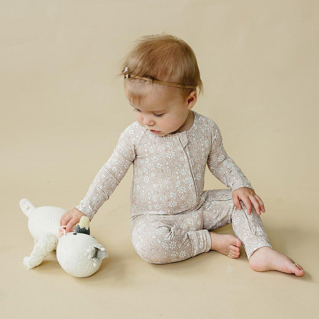 Bamboo Zippy Romper | Dainty Ditsy