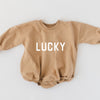 Bamboo Sweatshirt Romper | Lucky