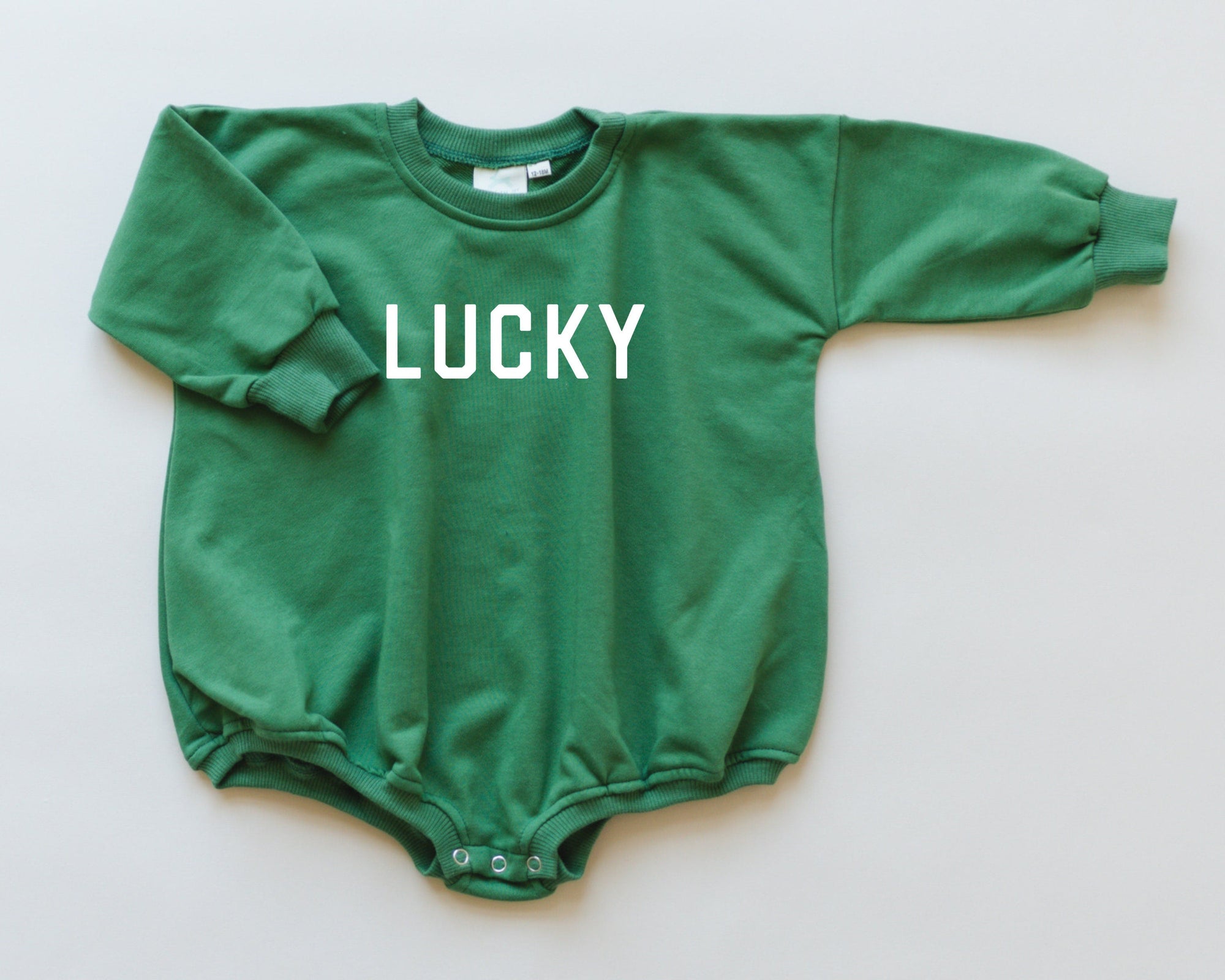 Bamboo Sweatshirt Romper | Lucky