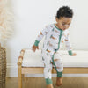 Bamboo Zip Romper | Christmas Tree-Rex Dino