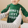 Bamboo Sweatshirt Romper | Mama's Lucky Charm