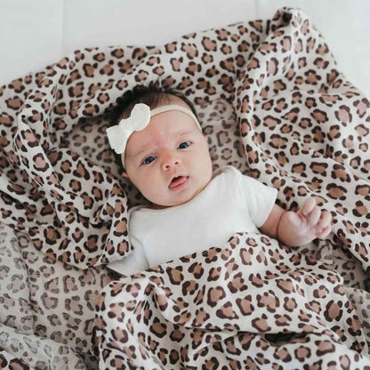 Brown Leopard Muslin Swaddle Blanket, Swaddle neonato, Leopard Swaddle,  Baby Swaddle, Cheetah swaddle, coperta di leopardo -  Italia