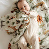 Bamboo Muslin Swaddle - Safari