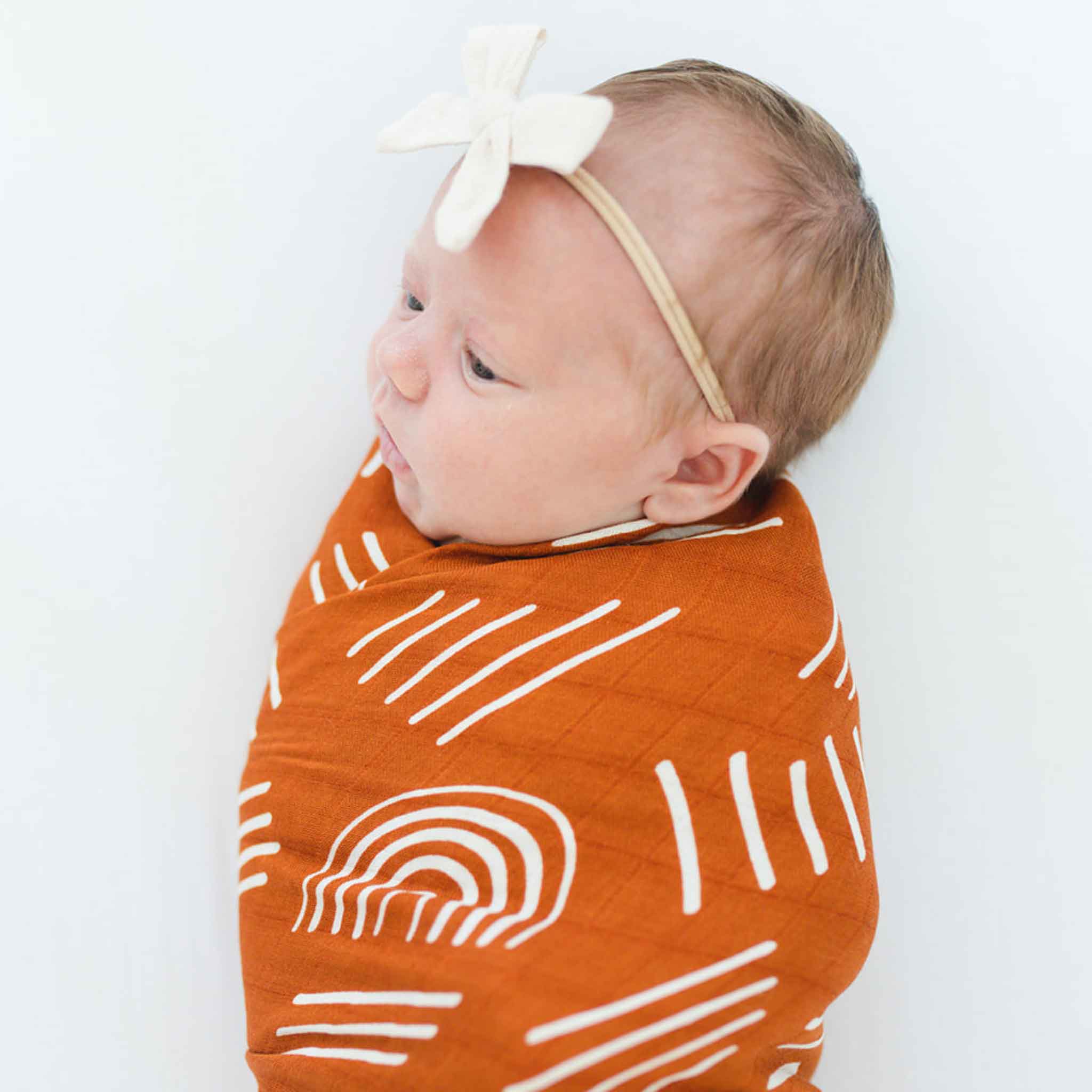 Rust discount muslin swaddle